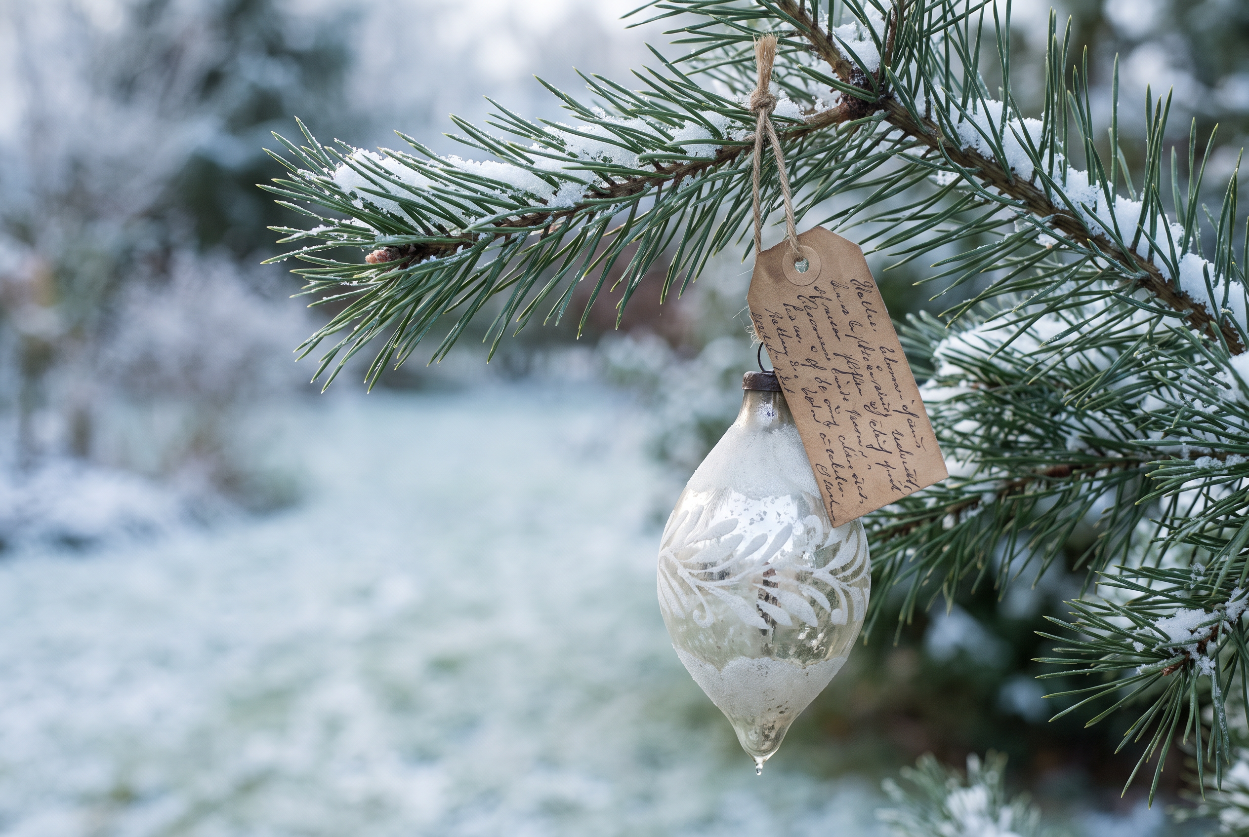 A cozy holiday tradition scene