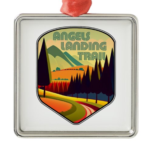 Angels Landing Trail Zion National Park Colors Metal Ornament