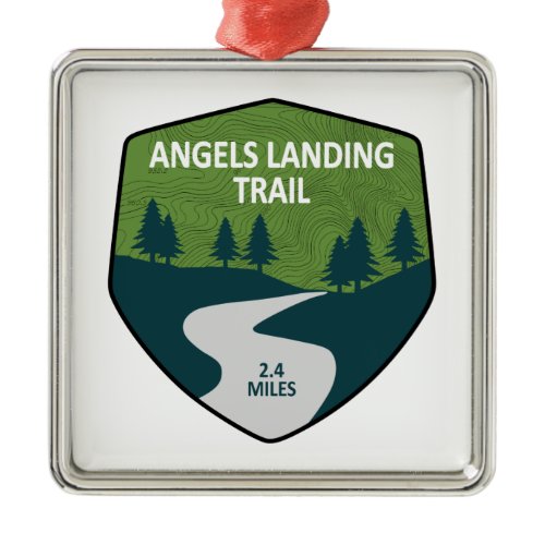 Angels Landing Trail Zion National Park Metal Ornament