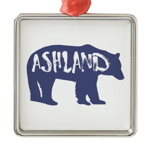 Ashland Oregon Bear Metal Ornament