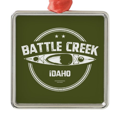 Battle Creek Wild And Scenic River Idaho Kayaking Metal Ornament