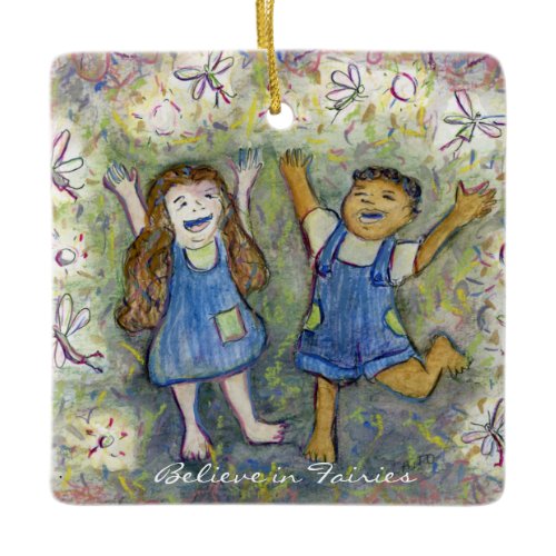 Believe in Fairies Fun Art Custom Ornaments