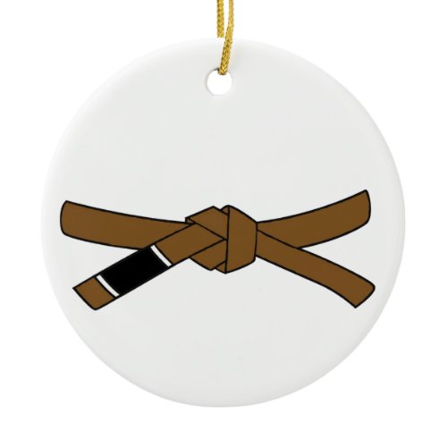 BJJ brown belt ornament Brazilian Jiu-jitsu