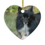 Black Pomeranian Dog Ornament