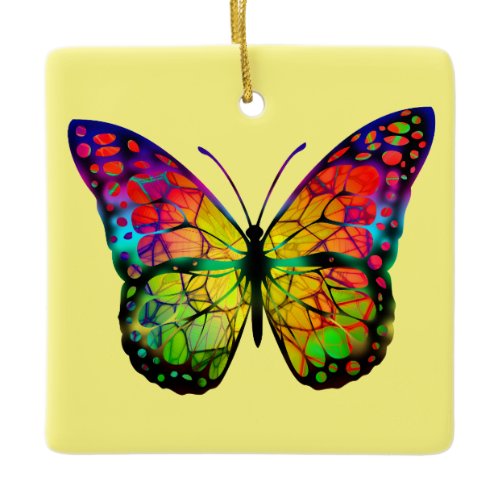 BUTTERFLY ABSTRACT CERAMIC ORNAMENT