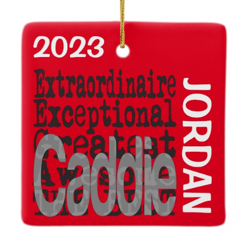 Caddie Extraordinaire CUSTOM Ceramic Ornament