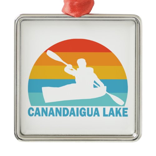 Canandaigua Lake New York Kayak Metal Ornament