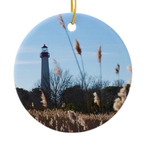 Cape May lighthouse Ceramic Ornament