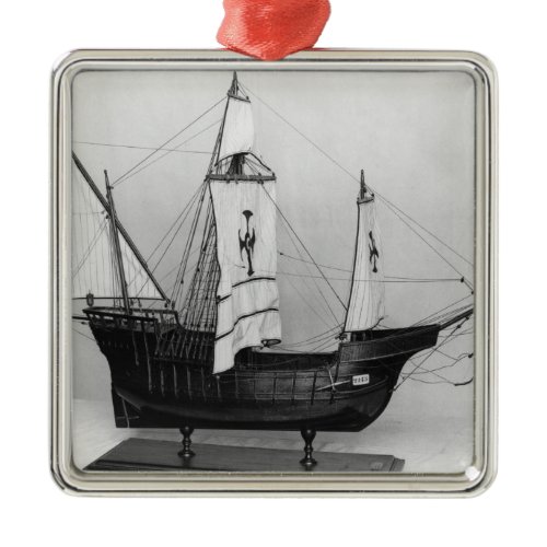 Caravel of Christopher Columbus Metal Ornament