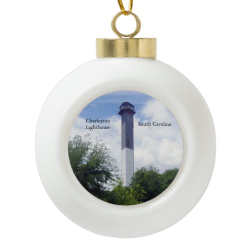 Charleston Lighthouse ball ornament