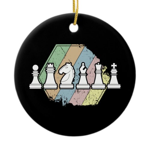 Chess Retro Ceramic Ornament