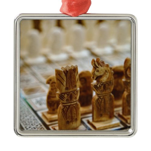 Chess set for sale, Khan el Khalili Bazaar, Metal Ornament