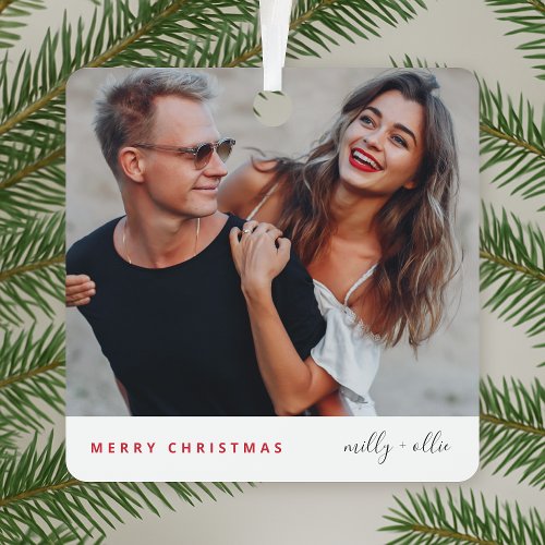 Christmas Ornament | Minimal Photo Tree Decoration