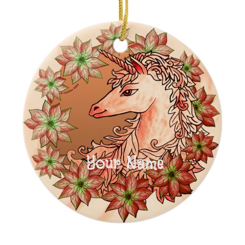 Christmas Unicorn ornament