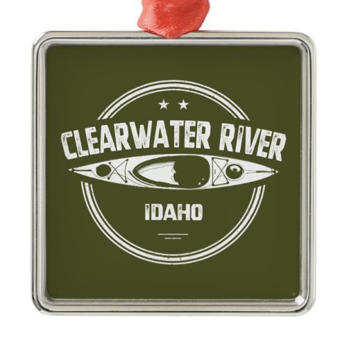 Clearwater River Idaho Kayaking Metal Ornament