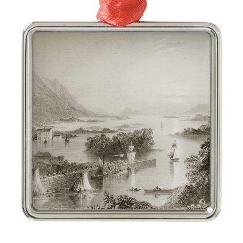 Clew Bay seen from Westport, County Mayo Metal Ornament