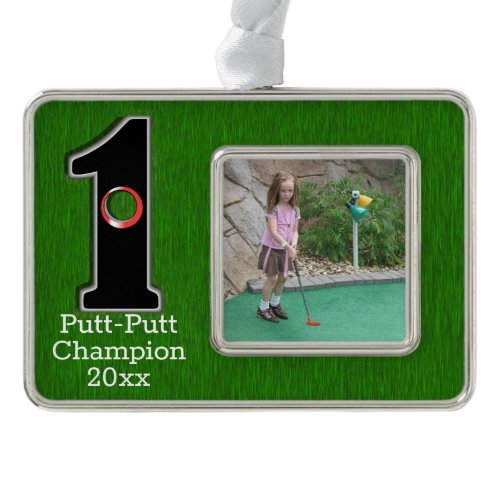 Congrats Golfer Hole in One Customized Metal Ornam Christmas Ornament