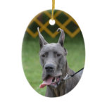 Cute Great Dane Ceramic Ornament