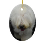 Cute Old English Sheepdog Ornament