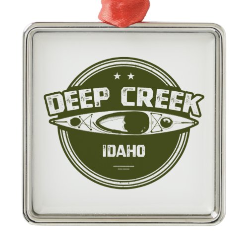 Deep Creek Wild And Scenic River Idaho Kayaking Metal Ornament