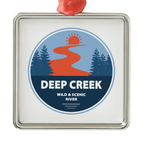Deep Creek Wild And Scenic River Idaho Metal Ornament