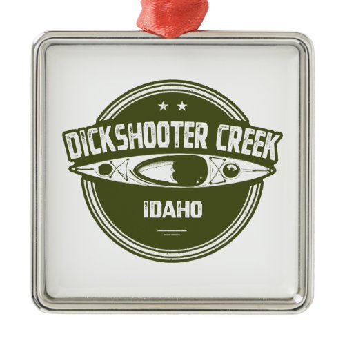 Dickshooter Creek Idaho Kayaking Metal Ornament