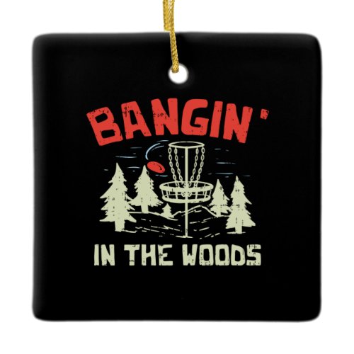 Disc Golf Ceramic Ornament