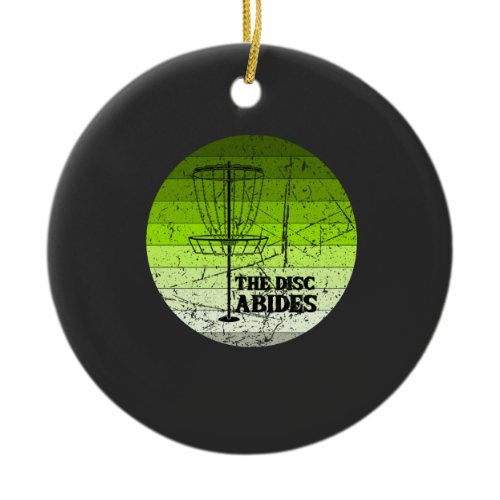 Disk Golf Vintage Ceramic Ornament