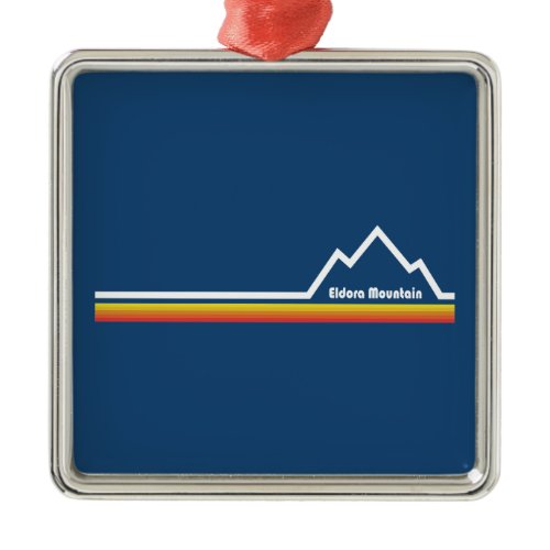 Eldora Mountain Colorado Metal Ornament