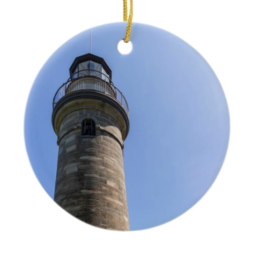 Erie Land Lighthouse Ceramic Ornament