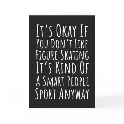Funny Figure Skating Cards Skate Skates Ice Skater