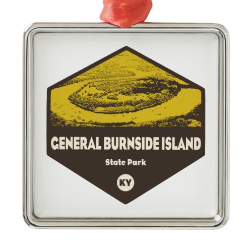 General Burnside Island State Park Kentucky Metal Ornament
