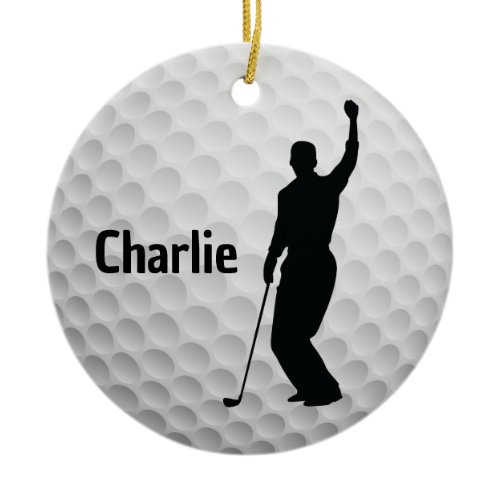 Golf Golfing Design  Ceramic Ornament