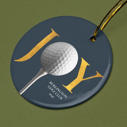 Golf Joy &amp; Peace Christmas Ornament