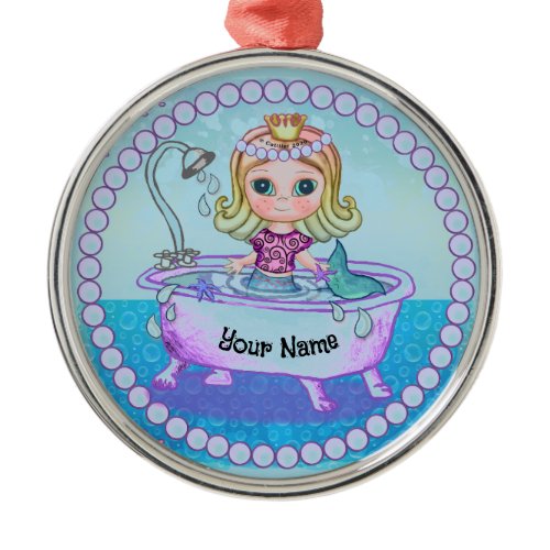 Happy Mermaid Bath ornament