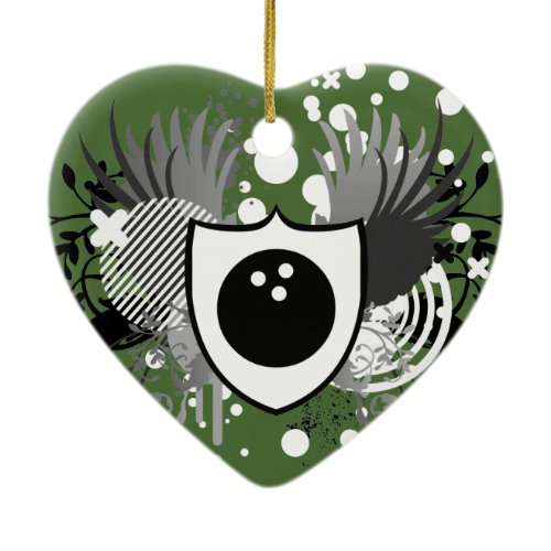 hi-fi bowling ceramic ornament