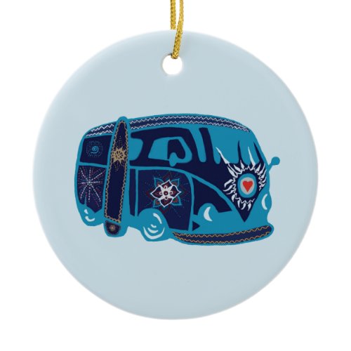 Hippie Van  Ornament