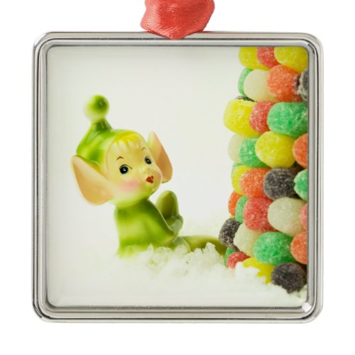 Holly the Pixie Elf Metal Ornament