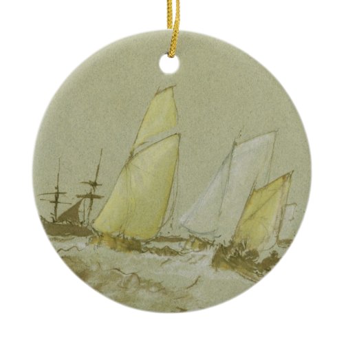 Joseph Mallord William Turner | Shipping, c.1828-3 Ceramic Ornament
