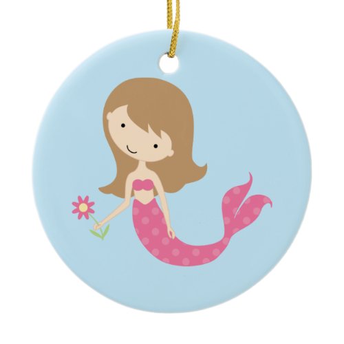 KRW Cute Pink Mermaid Ornament