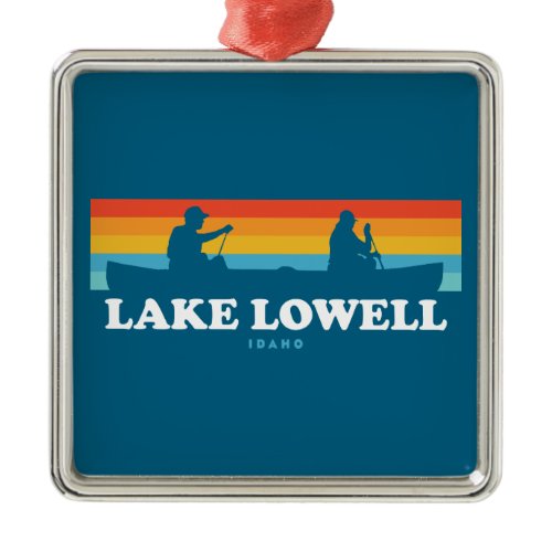 Lake Lowell Idaho Canoe Metal Ornament