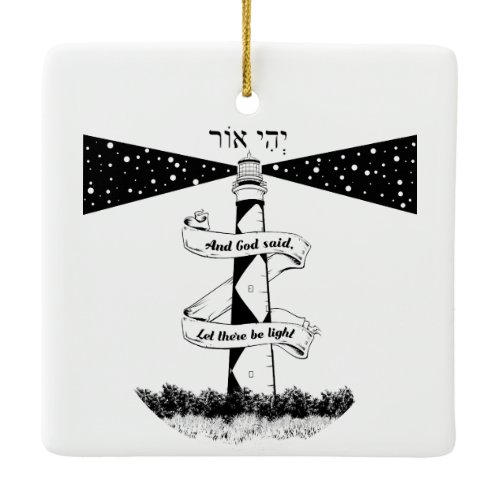 Land's End John o' groats lighthouses Ceramic Ornament