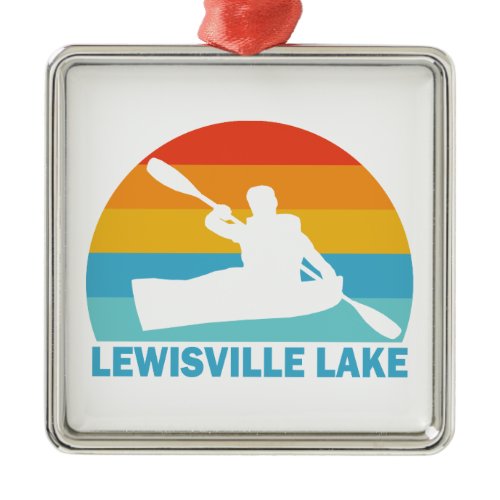 Lewisville Lake Texas Kayak Metal Ornament