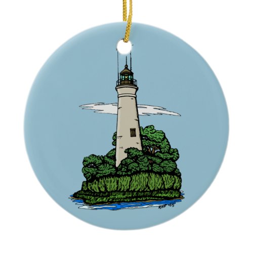 Lighthouse Ceramic Ornament