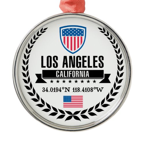 Los Angeles Metal Ornament