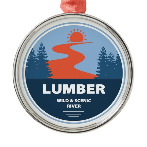 Lumber Wild And Scenic River, North Carolina Metal Ornament