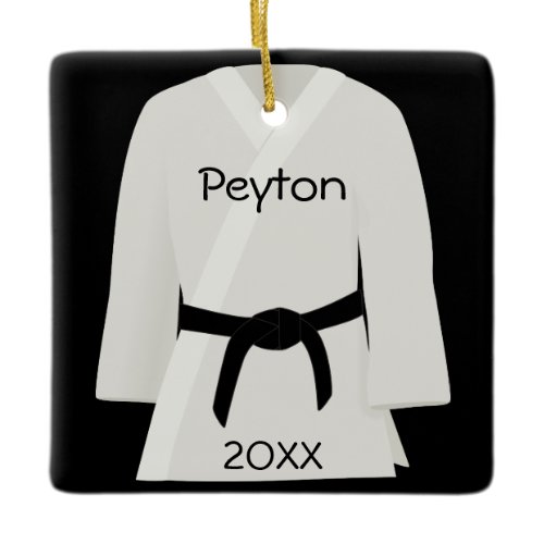 Martial Arts Black Belt Ornament