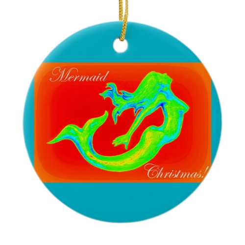 mermaid christmas ornament