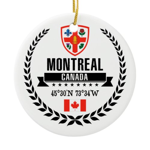 Montreal Ceramic Ornament