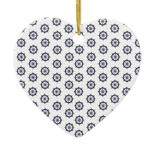 Nautical Boat Captain Sailors Anchor Ceramic Ornament